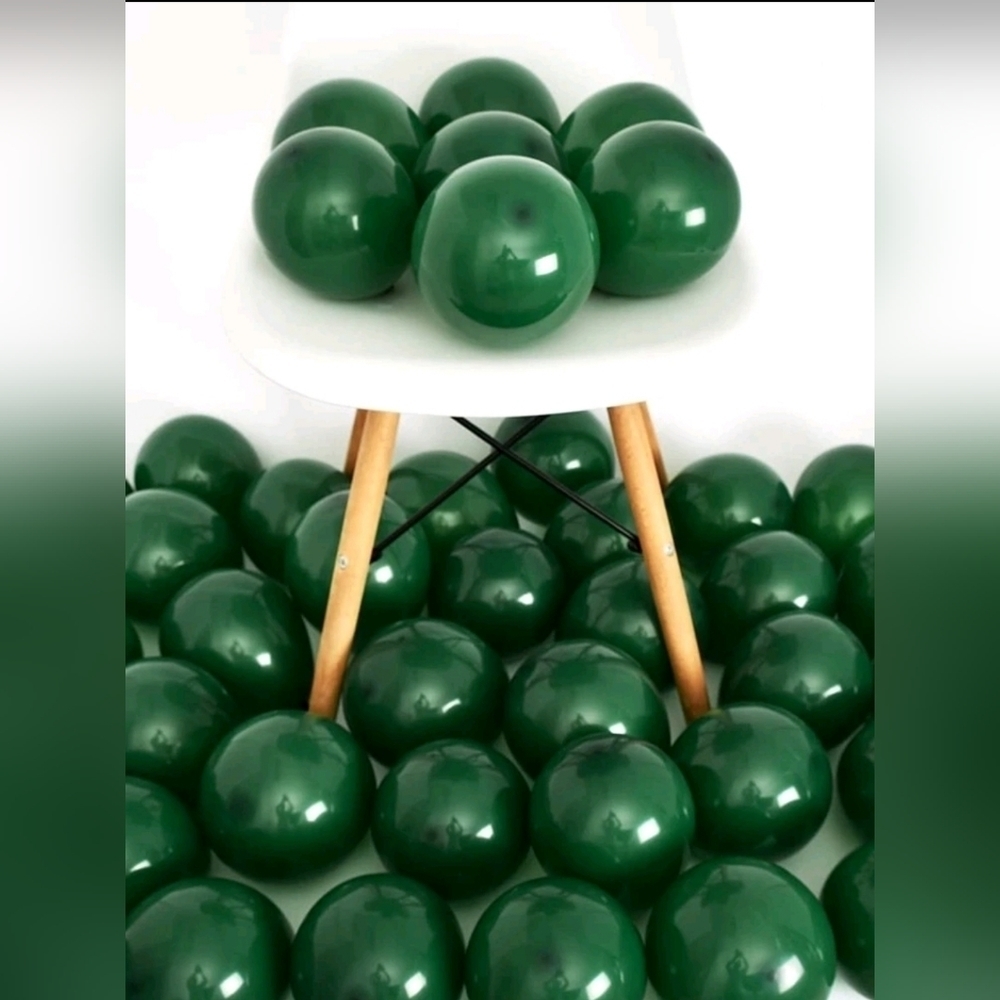 50PCS Metallic Latex Balloon, 5 Inch Green Balloon For Party Decor